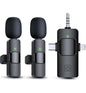 MicroWorld 3-in-1 Wireless Microphone - Karaoke, Speaker for smartphones, featuring dual mics for versatile performance.