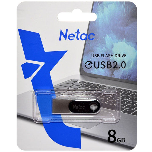 NETAC 8GB USB 2.0 Flash Drive – Compact, reliable, high-speed memory stick for data storage and backup by Netac.