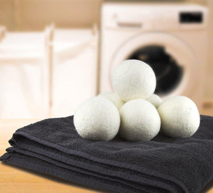 Silkinder Eco-Friendly Wool Dryer Balls (6-Pack) – Hypoallergenic, softening laundry and reducing drying time naturally.