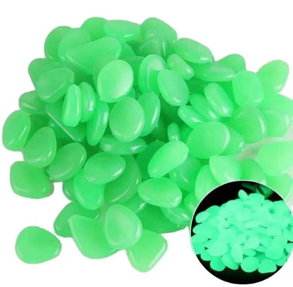 Glow-in-the-Dark Pebbles – Green Luminous Stones (250g)