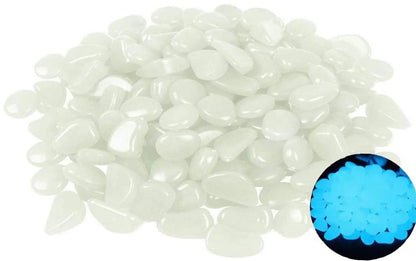 Glow-in-the-Dark Pebbles White Luminous Stones (250g)