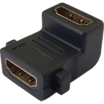 Microworld 90° HDMI Female-to-Female Adapter – Compact Right-Angle Extension