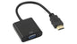 MicroWorld HDMI to VGA Adaptor – Connect modern devices to legacy displays effortlessly in HD quality!