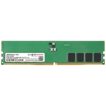 TRANSCEND JET MEMORY 32GB DDR5-5600 Unbuffered DESKTOP Long-DIMM 2RX8 CL46  (2Gx8)x16