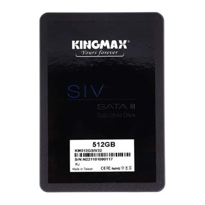 KINGMAX 512GB SSD SATA III – 2.5" Solid State Drive with 540MB/s Read, offering fast and reliable storage for laptops.