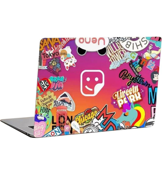 Microworld 15.6" Laptop Skin Travel Graffiti