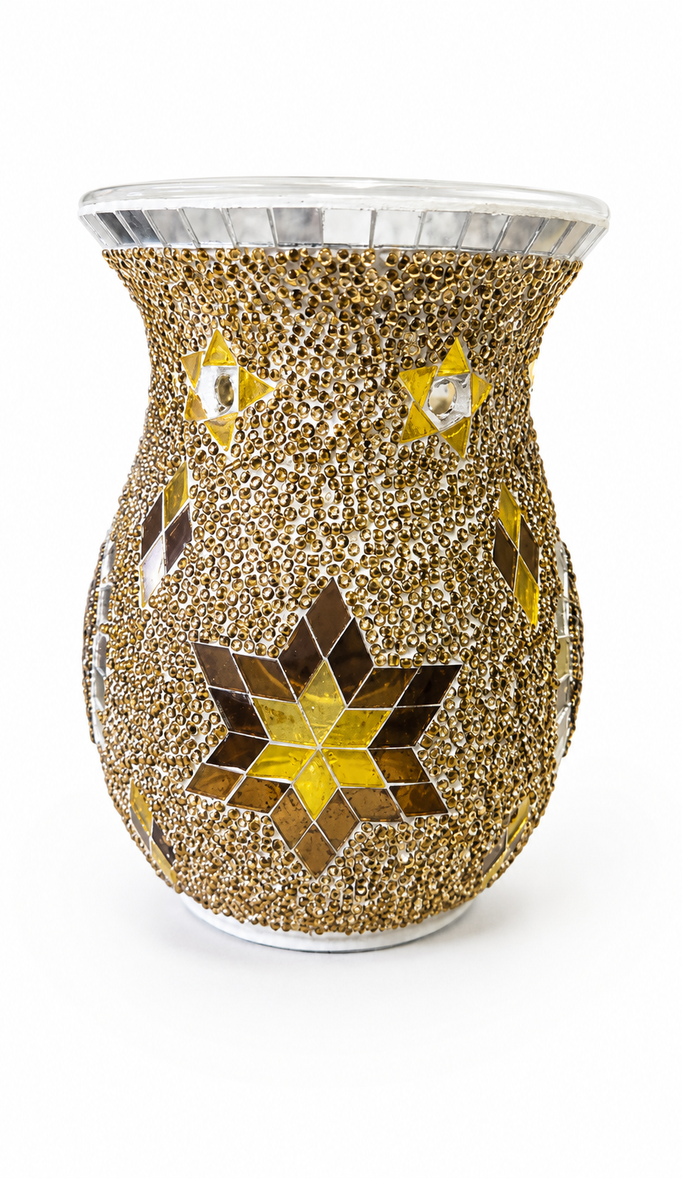 Mosaic Star Design Oil Burner – Decorative Ceramic Wax Melt & Essential Oil Burner