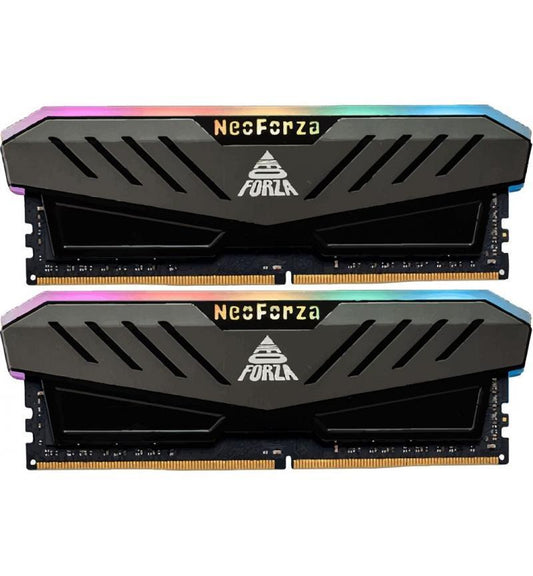 NEO FORZA MARS RGB 64GB (2x32GB) DDR4 3000MHz RAM Kit – High-Performance desktop memory with stunning RGB design.