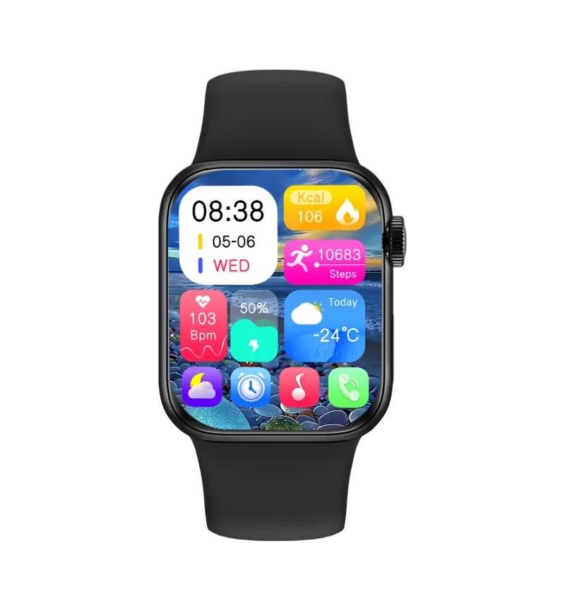 MicroWorld 103 Ultra Smart Watch – 1.7” Touchscreen, Heart Rate monitor with vibrant display and fitness tracking features.