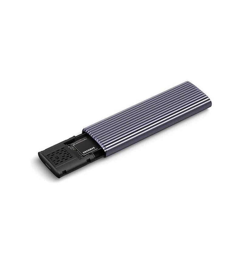 NETAC M.2 NVMe/SATA External SSD Enclosure – USB 3.2 Gen 2, 10Gbps High-Speed Adapter Case with sleek aluminum design