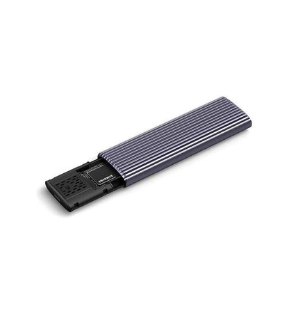 NETAC M.2 NVMe/SATA External SSD Enclosure – USB 3.2 Gen 2, 10Gbps High-Speed Adapter Case with sleek aluminum design