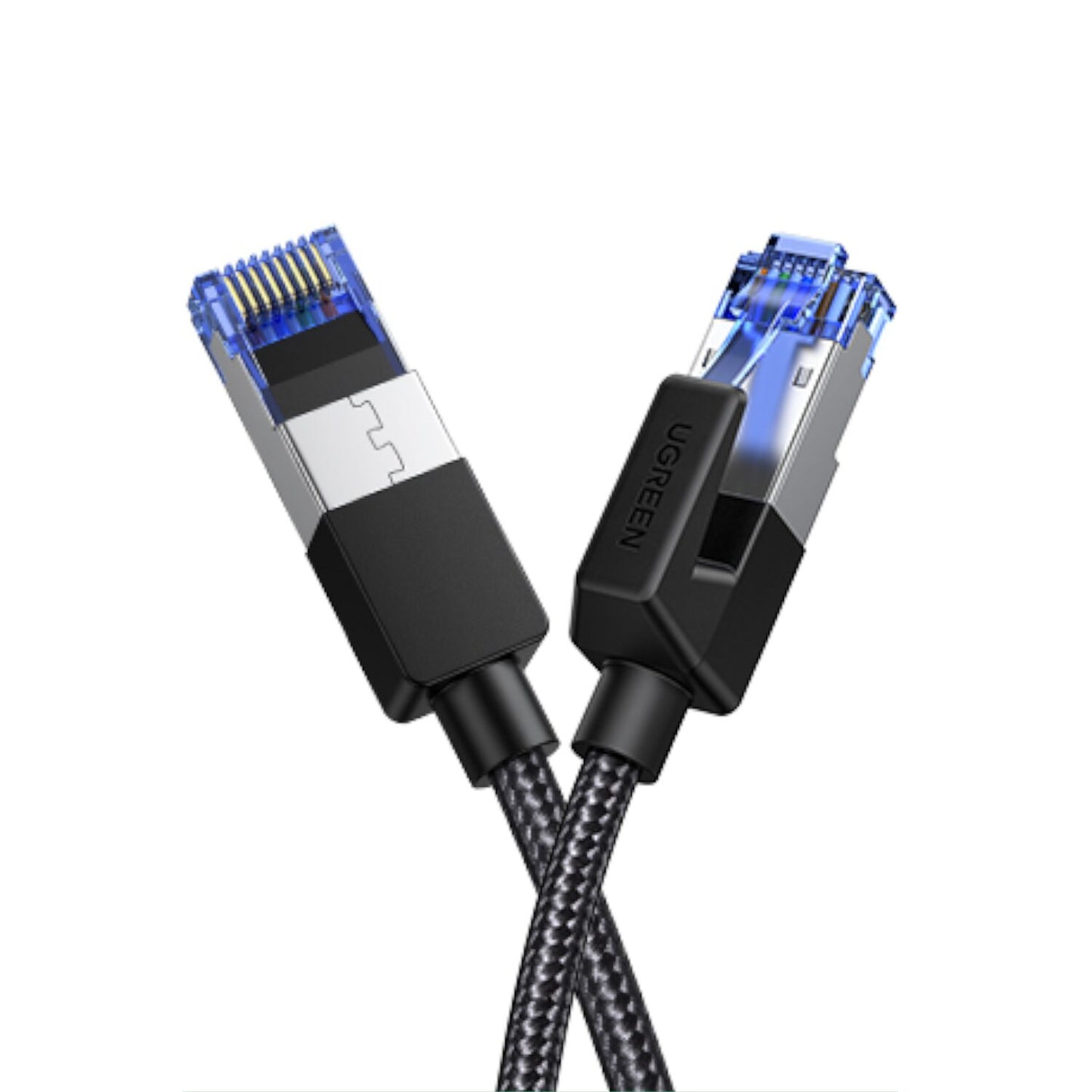 UGREEN Cat8 Nylon Braided Ethernet Cable - 40Gbps with Modular Plugs - 2m