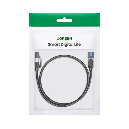 UGREEN Cat8 Nylon Braided Ethernet Cable - 40Gbps with Modular Plugs - 1m