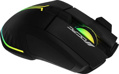 OCPC MR33 gaming mouse top view with RGB effect