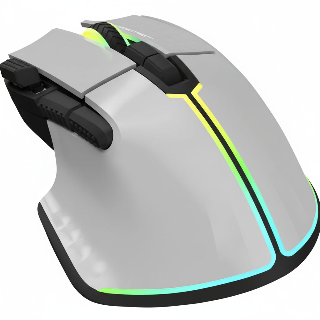 OCPC MR33 wireless gaming mouse grey RGB lighting