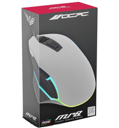 OCPC MR8 Professional 7D USB Gaming Mouse – 1200–7200 DPI Precision, RGB Breathing Light