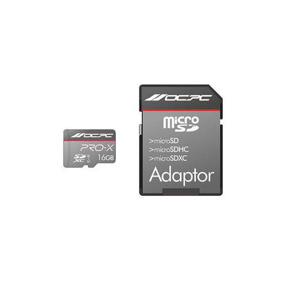 OCPC PRO-X 16GB microSDHC UHS-I Memory Card with SD Adapter
