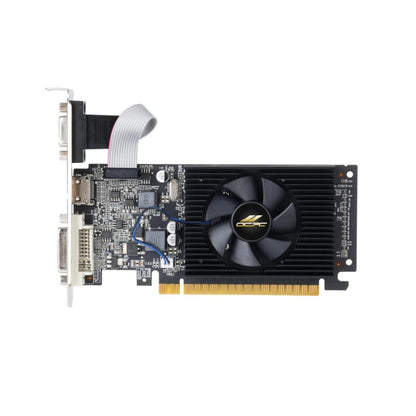 OCPC GT210 1GB GDDR3 Low Profile Computer graphics card with a fan on a white background