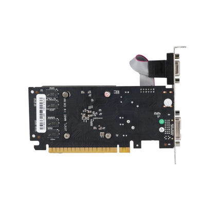 Back view of the OCPC GT210 Computer graphics card on a white background