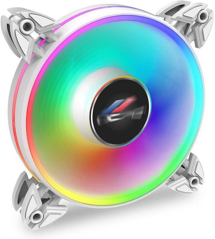 OCPC Velocita 120 ARGB PWM 120mm Case Fan White