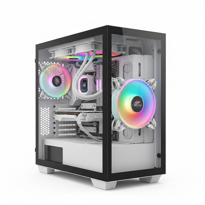 OCPC Velocita 120 ARGB PWM 120mm Case Fan White