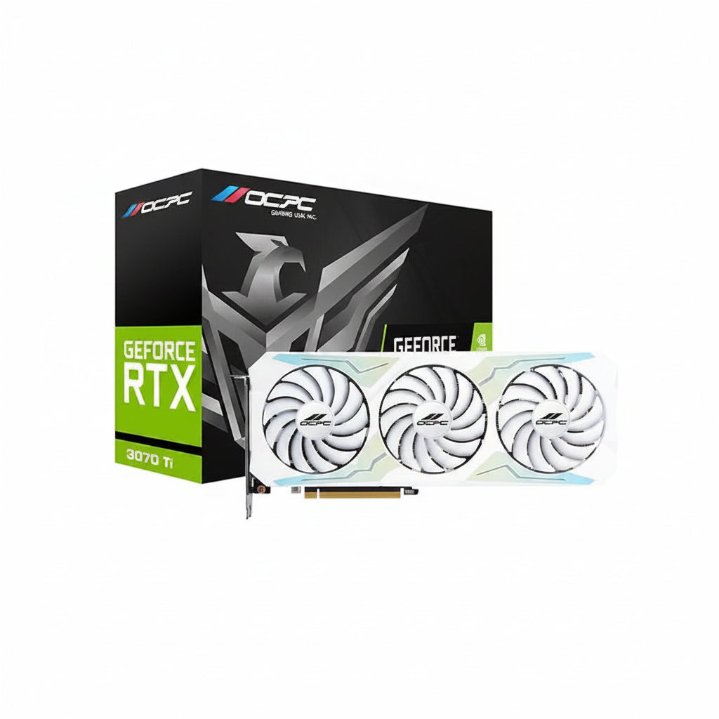 OCPC GeForce RTX 3070 Ti XE White 8GB GDDR6X Graphics Card