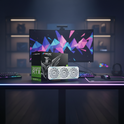 OCPC GeForce RTX 3070 Ti XE White 8GB GDDR6X Graphics Card