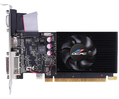 OCPC GT730 LP, 4GB DDR3,128 BIT graphics card enhances performance beyond integrated solutions.