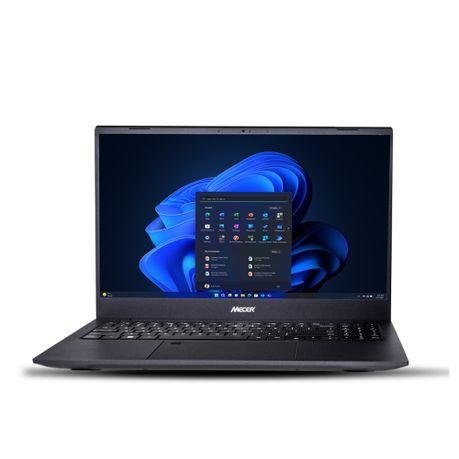 Mecer Inspire i5 15.6 inch notebook in matt black front view