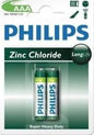Philips Long-life AAA Zinc Carbon Batteries - Power Pack of 2