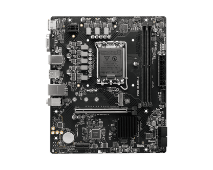 MSI PRO H610M-E DDR5 Micro-ATX Motherboard – LGA 1700, PCIe 4.0, HDMI, USB 3.2, DDR5 Support RBTech
