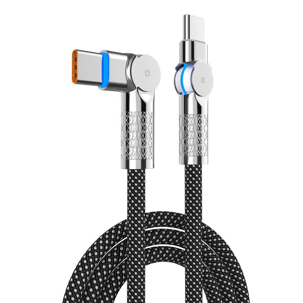 M-Link 240W USB-C to USB-C 90° Rotation Cable - 2m