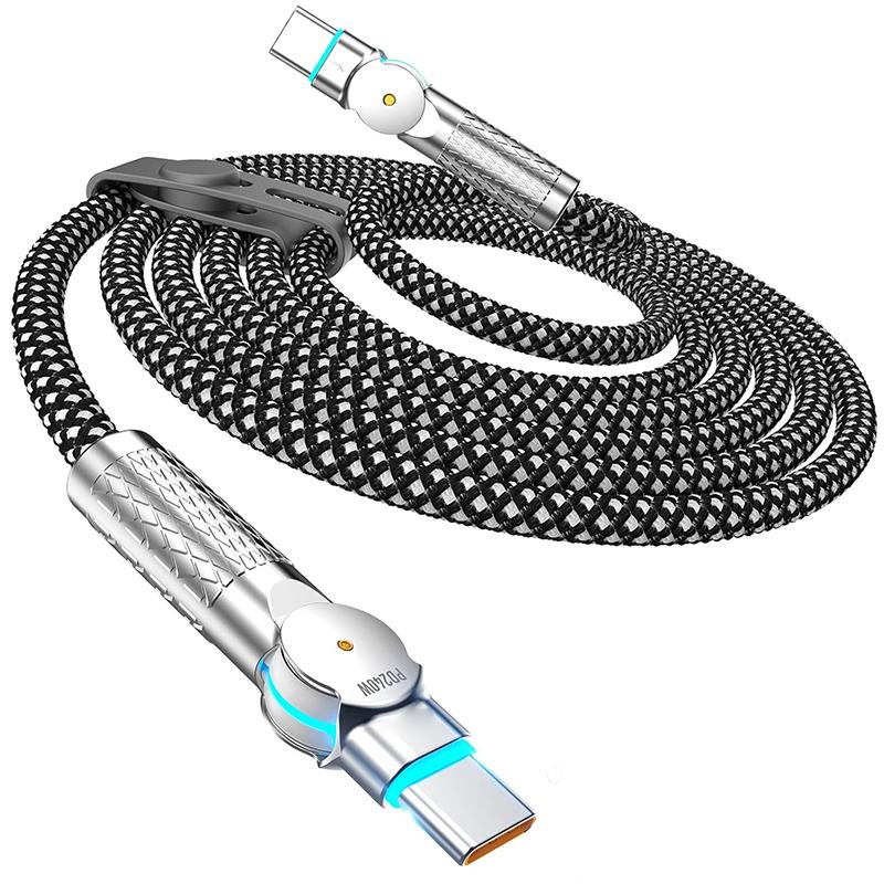 M-Link 240W USB-C to USB-C 90° Rotation Cable - 2m