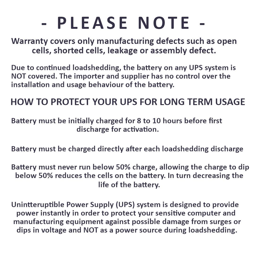 Battery: 6 Month Warranty