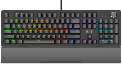 RCT HyperKey 104 keys Mechanical Gaming Keyboard; Blue mechanical switches; Multi Color LED Backlight.