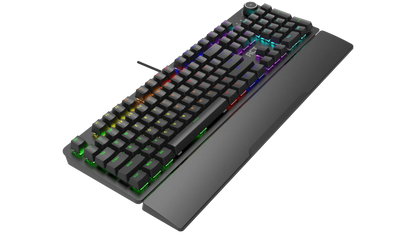 RCT HyperKey 104 keys Mechanical Gaming Keyboard; Blue mechanical switches; Multi Color LED Backlight.