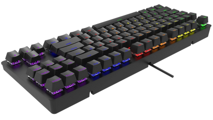 RCT HyperKeyTKL 87 keys Mechanical Gaming Keyboard; Blue mechanical switches; Multi Color LED Backlight.