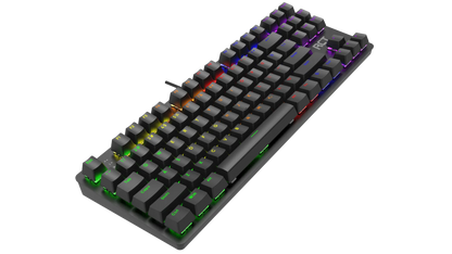 RCT HyperKeyTKL 87 keys Mechanical Gaming Keyboard; Blue mechanical switches; Multi Color LED Backlight.