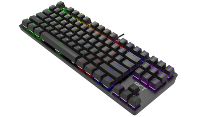 RCT HyperKeyTKL 87 keys Mechanical Gaming Keyboard; Blue mechanical switches; Multi Color LED Backlight.