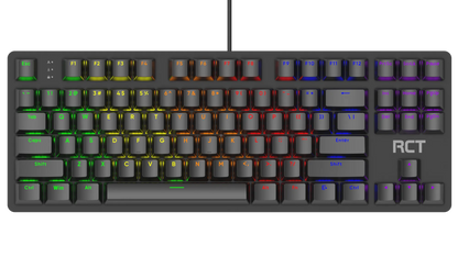 RCT HyperKeyTKL 87 keys Mechanical Gaming Keyboard; Blue mechanical switches; Multi Color LED Backlight.