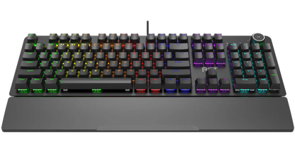 RCT HyperKey 104 keys Mechanical Gaming Keyboard; Blue mechanical switches; Multi Color LED Backlight.