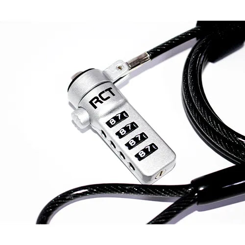 RCT 4 Digit Notebook Security Lock; T-Bar Compatible; 1.8M