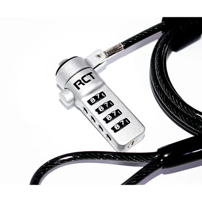 RCT 4 Digit Notebook Security Lock; T-Bar Compatible; 1.8M