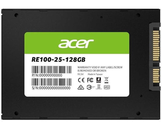 Acer 2.5-Inch 128GB Solid State Drive SSD SATA 128GB 3D TLC - RE100-25-128GB