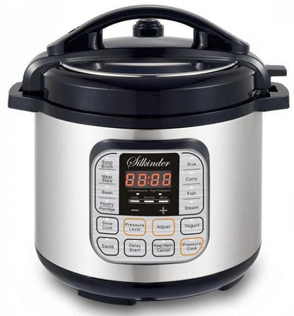 PRE-Loved Silkinder Multi-Cooker – 14 Programs, Aluminium Pot! Perfect for versatile cooking needs in excellent condition.