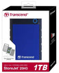 PRE-Loved - Transcend StoreJet 1TB Rugged Blue Portable Hard Drive - with Lightning-Fast Transfers for ultimate durability.