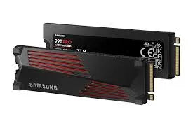 SAMSUNG MZ-V9P1T0CW 990 PRO 1 TB NVMe SSD W/Heatsink - Read Speed up to 7450 MB/s; Write Speed to up 6900 MB/s; Random Read up t