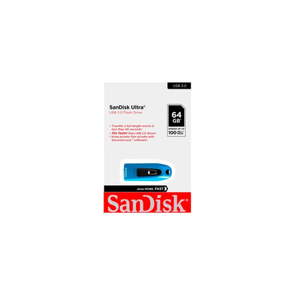 SanDisk Ultra 64GB Blue SDCZ48-064G-U46B connector extended view