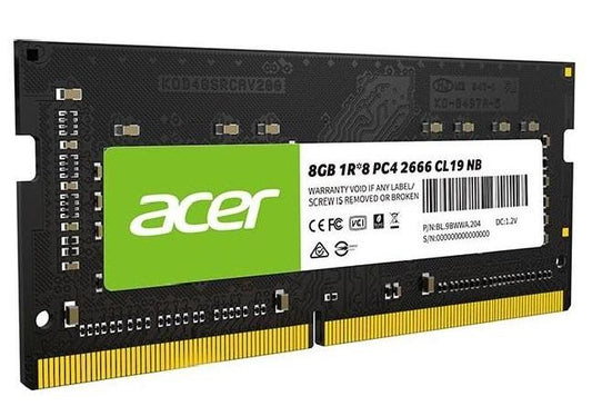 Acer SD100 8GB DDR4 2666MHz SODIMM RAM - 260-Pin Memory Module