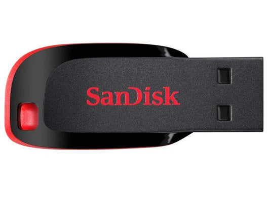 SanDisk Cruzer Blade 32GB USB 2.0 Flash Drive – Compact Type-A Drive, Black/Red | SDCZ50-032G-B35 by SanDisk